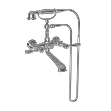 Newport Brass Exposed Tub and Hand Shower Set, 2, Wall, Flat Black 1770-4283-56